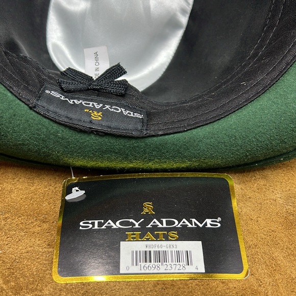 Stacy Adams Emerald Green Felt Hat - Picture 8 of 8